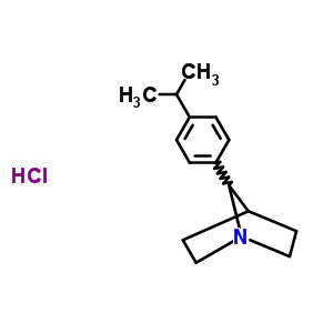 7-(4-丙烷-2-基苯基)-1-氮杂双环[2.2.1]庚烷盐酸盐结构式_59889-91-7结构式