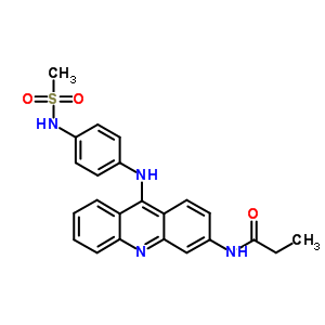 N-[4-[(3-丙酰基氨基-9-吖啶yl)氨基]苯基]甲烷磺酰胺结构式_59988-06-6结构式