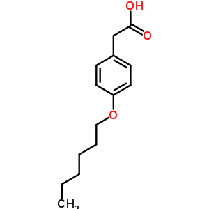 2-(4-(Hexyloxy)phenyl)acetic acid Structure,60003-46-5Structure