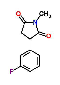 2-(4-Fluorophenyl)-n-methylsuccinimide Structure,60050-33-1Structure