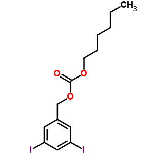 Carbonic acid hexyl 3,5-diiodobenzyl ester Structure,60075-91-4Structure