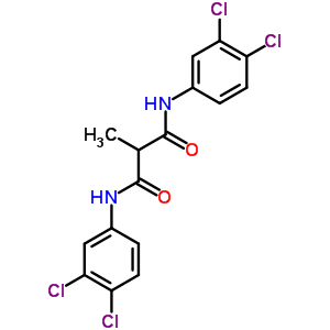 n1,n3-双(3,4-二氯苯基)-2-甲基-丙二酰胺结构式_60131-77-3结构式