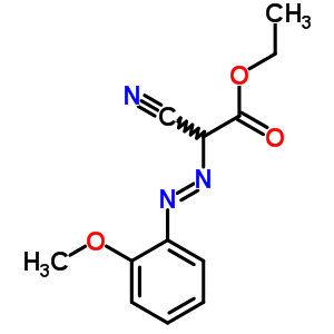 Ethyl 2-cyano-2-(2-methoxyphenyl)diazenyl-acetate Structure,60179-80-8Structure