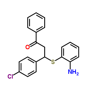 3-(2-氨基苯基)磺酰基-3-(4-氯苯基)-1-苯基-丙烷-1-酮结构式_60246-71-1结构式