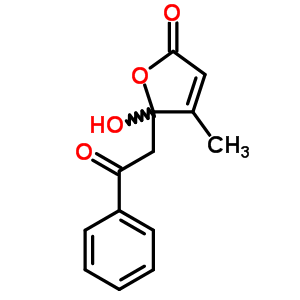 5-Hydroxy-4-methyl-5-phenacyl-furan-2-one Structure,60248-76-2Structure