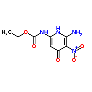 Ethyl n-(6-amino-5-nitro-4-oxo-1h-pyridin-2-yl)carbamate Structure,60282-68-0Structure