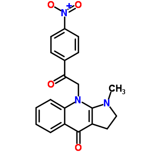 2,3,4,9-Tetrahydro-1-methyl-9-[2-(4-nitrophenyl)-2-oxoethyl ]-1h-pyrrolo[2,3-b]quinolin-4-one Structure,60315-52-8Structure