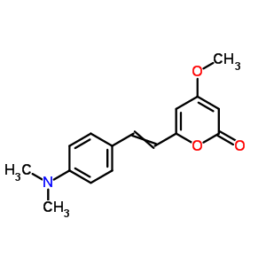 6-[2-(4-Dimethylaminophenyl)ethenyl]-4-methoxy-pyran-2-one Structure,60427-78-3Structure