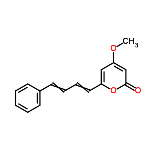 4-Methoxy-6-(4-phenylbuta-1,3-dienyl)pyran-2-one Structure,60427-92-1Structure