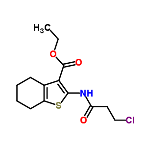 1-Benzothiophene-3-carboxylic acid,2-[(3-chloro-1-oxopropyl)amino]-4,5,6,7-tetrahydro-,ethyl ester Structure,60442-45-7Structure