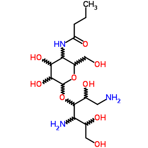 1,4-二氨基-1,4-二脱氧-3-O-(4-脱氧-4-丁酰基氨基-alpha-D-吡喃葡萄糖基)-D-山梨糖醇结构式_60534-69-2结构式