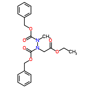 Ethyl 2-[(methyl-phenylmethoxycarbonyl-amino)-phenylmethoxycarbonyl-amino]acetate Structure,6076-55-7Structure