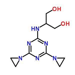 2-[[4,6-Bis(1-aziridinyl)-1,3,5-triazin-2-yl ]amino]-1,3-propanediol Structure,60819-41-2Structure