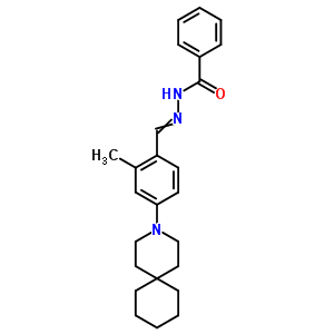 N-[[4-(3-azaspiro[5.5]undec-3-yl)-2-methyl-phenyl]methylideneamino]benzamide Structure,60948-25-6Structure