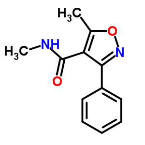 N,5-dimethyl-3-phenyl-isoxazole-4-carboxamide Structure,60986-88-1Structure