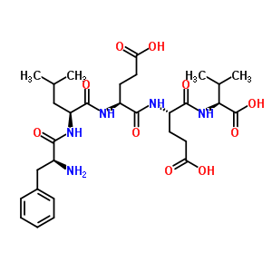 Phenylalanyl-leucyl-glutamyl-glutamyl-valine Structure,61037-79-4Structure