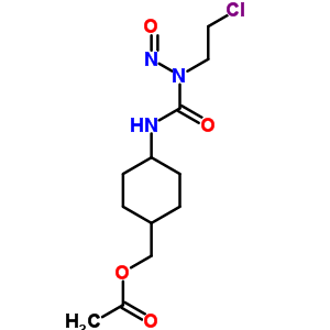 [(1α,4β)-4-[3-(2-chloroethyl)-3-nitrosoureido]cyclohexyl ]acetic acid methyl ester Structure,61137-49-3Structure