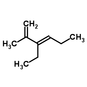 3-Ethyl-2-methyl-1,3-hexadien Structure,61142-36-7Structure