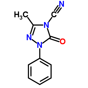 3-Methyl-5-oxo-1-phenyl-1,2,4-triazole-4-carbonitrile Structure,61145-31-1Structure