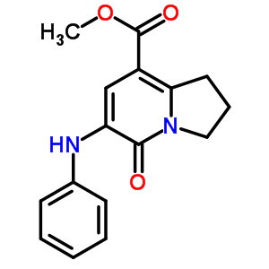 Methyl 5-oxo-6-phenylamino-1,2,3,5-tetrahydroindolizine-8-carboxylate Structure,612065-18-6Structure