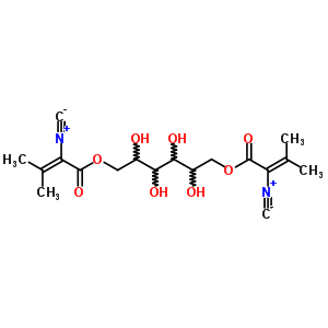 D-mannitol 1,6-bis(2-isocyano-3-methyl-2-butenoate) Structure,61241-59-6Structure