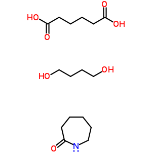 Hexanedioic acid, polymer with 1,4-butanediol and hexahydro-2h-azepin-2-one Structure,61256-56-2Structure