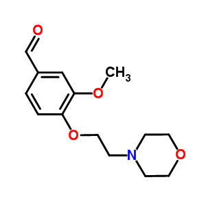 3-Methoxy-4-(2-morpholin-4-yl-ethoxy)-benzaldehyde Structure,6131-05-1Structure