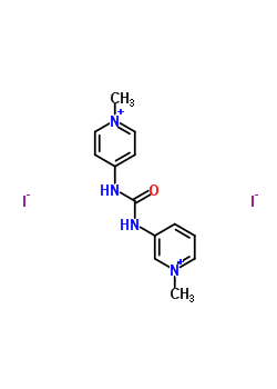 (3,4-二吡啶鎓-1,1-二甲基)脲二碘化物结构式_61369-04-8结构式