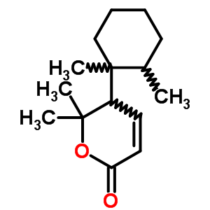 5-(1,2-二甲基环己基)-6,6-二甲基-5H-吡喃-2-酮结构式_61431-53-6结构式