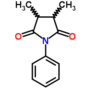 3,4-Dimethyl-1-phenyl-pyrrolidine-2,5-dione Structure,6144-74-7Structure