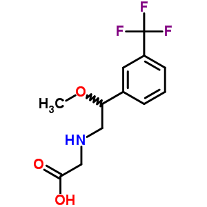 2-(β-methoxy-m-trifluoromethylphenethylamino)acetic acid Structure,61471-65-6Structure