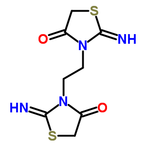 4-Thiazolidinone, 3,3-(1,2-ethanediyl)bis[2-imino- Structure,61531-76-8Structure