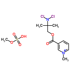 [2-(Dichloroamino)-2-methyl-propyl] 1-methylpyridine-5-carboxylate Structure,61542-30-1Structure