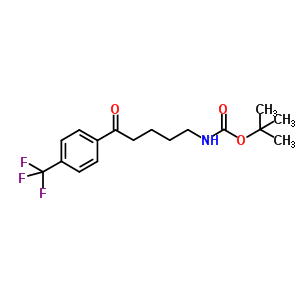 Carbamic acid, [5-oxo-5-[4-(trifluoromethyl)phenyl]pentyl]-, 1,1-dimethylethyl ester Structure,616226-82-5Structure