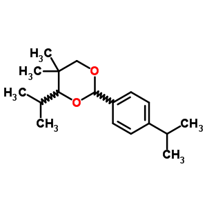 5,5-Dimethyl-4-propan-2-yl-2-(4-propan-2-ylphenyl)-1,3-dioxane Structure,61683-77-0Structure