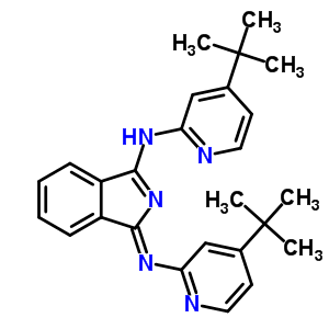 N-[4-(1,1-dimethylethyl)-2-pyridinyl]-1-[[4-(1,1-dimethylethyl)-2-pyridinyl]imino]-1h-isoindol-3-amine Structure,61702-08-7Structure