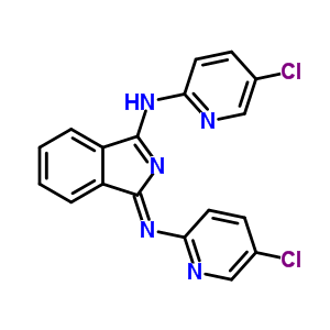 (3E)-n-(5-chloropyridin-2-yl)-3-(5-chloropyridin-2-yl)imino-isoindol-1-amine Structure,61702-10-1Structure