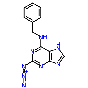 Methylene-2-azido-6-benzylaminopurine Structure,61716-00-5Structure