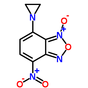 4-(1-氮丙啶yl)-7-硝基苯并呋咱 3-氧化物结构式_61785-57-7结构式