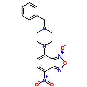 7-(4-Benzyl-1-piperazinyl)-4-nitrobenzofurazane 1-oxide Structure,61785-84-0Structure