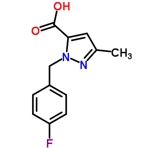 1-(4-氟苄基)-3-甲基-1H-吡唑-5-羧酸结构式_618070-43-2结构式