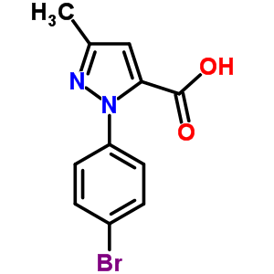 2-(4-Bromo-phenyl)-5-methyl-2h-pyrazole-3-carboxylic acid Structure,618101-88-5Structure