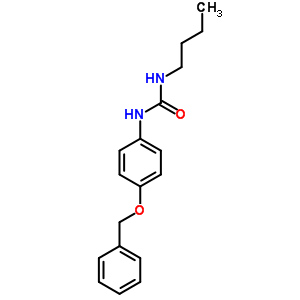 1-Butyl-3-(4-phenylmethoxyphenyl)urea Structure,6186-12-5Structure