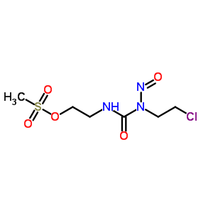 1-(2-氯乙基)-3-(2-甲基磺酰氧基乙基)-1-亚硝基脲结构式_61866-12-4结构式