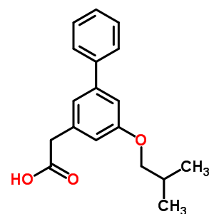 5-Isobutoxy-3-biphenylacetic acid Structure,61888-58-2Structure