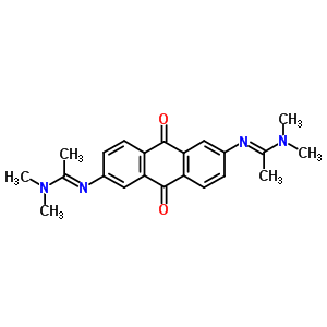 N-[6-(1-dimethylaminoethylideneamino)-9,10-dioxo-anthracen-2-yl]-n,n-dimethyl-ethanimidamide Structure,61907-22-0Structure