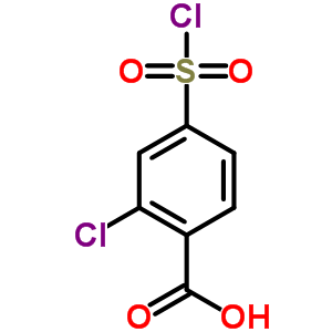 2-Chloro-4-(chlorosulfonyl)benzoic acid Structure,61953-04-6Structure