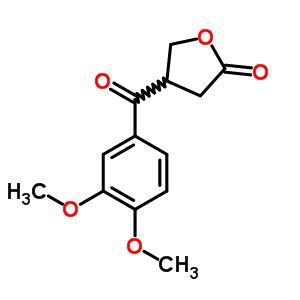 4-(3,4-Dimethoxybenzoyl)oxolan-2-one Structure,62096-81-5Structure