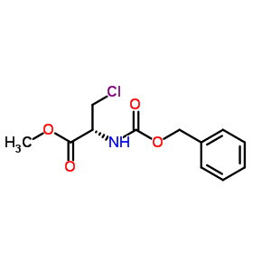 N-(benzyloxycarbonyl)-l-beta-chloroalanine methyl ester Structure,62107-38-4Structure