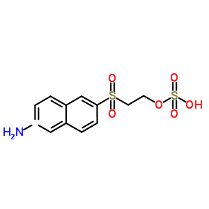 2-[(6-氨基-2-萘基)磺酰基]-乙醇 1-(硫酸氢酯)结构式_62158-71-8结构式